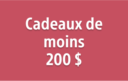 Cadeaux de moins 200 $