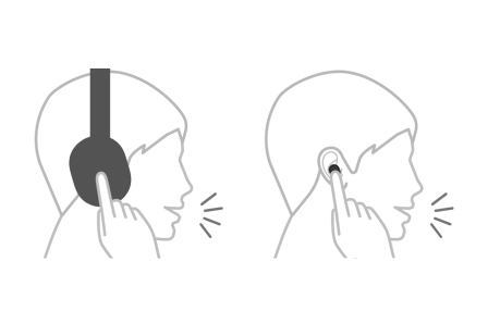 Icon image of a hand with a pointing finger touching a circle