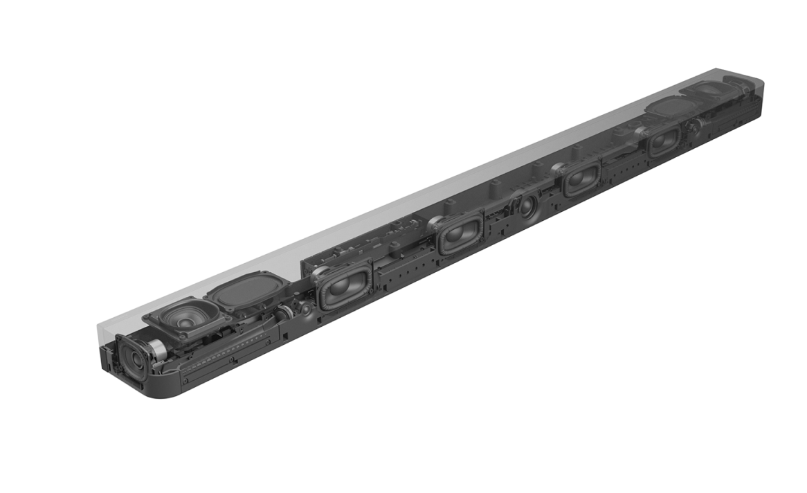Image of the interior of the soundbar.