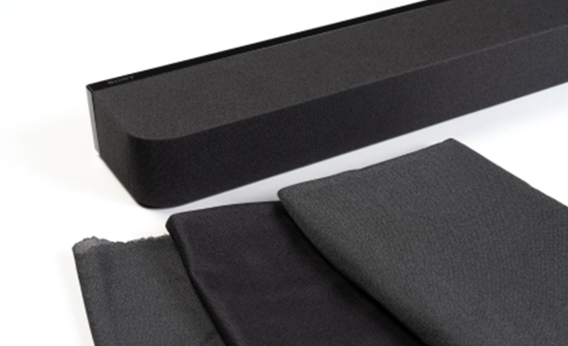 Image of the fabric used for the soundbar.