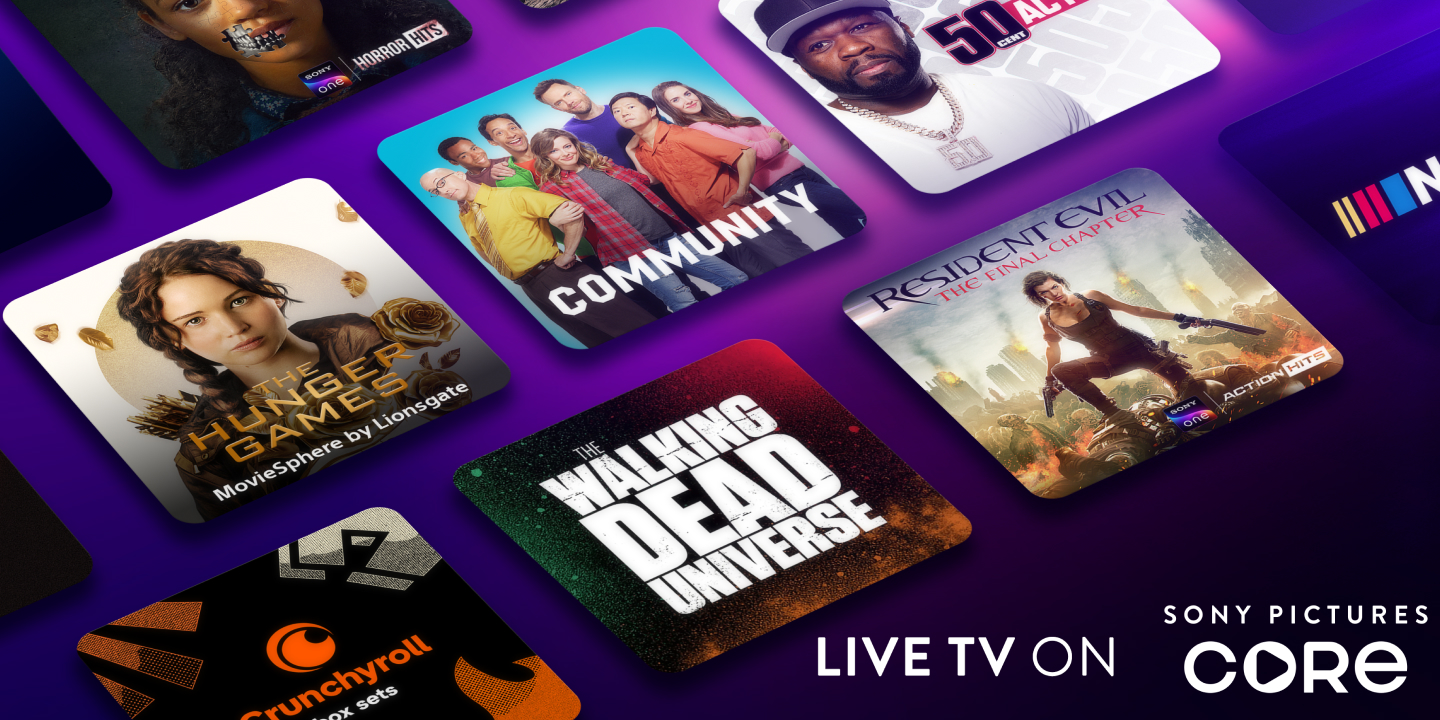 Télévision en direct sur Sony Pictures Core