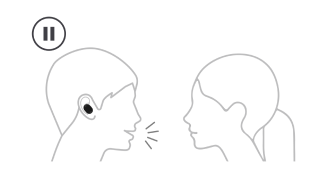 Talk and hear only ambient sound