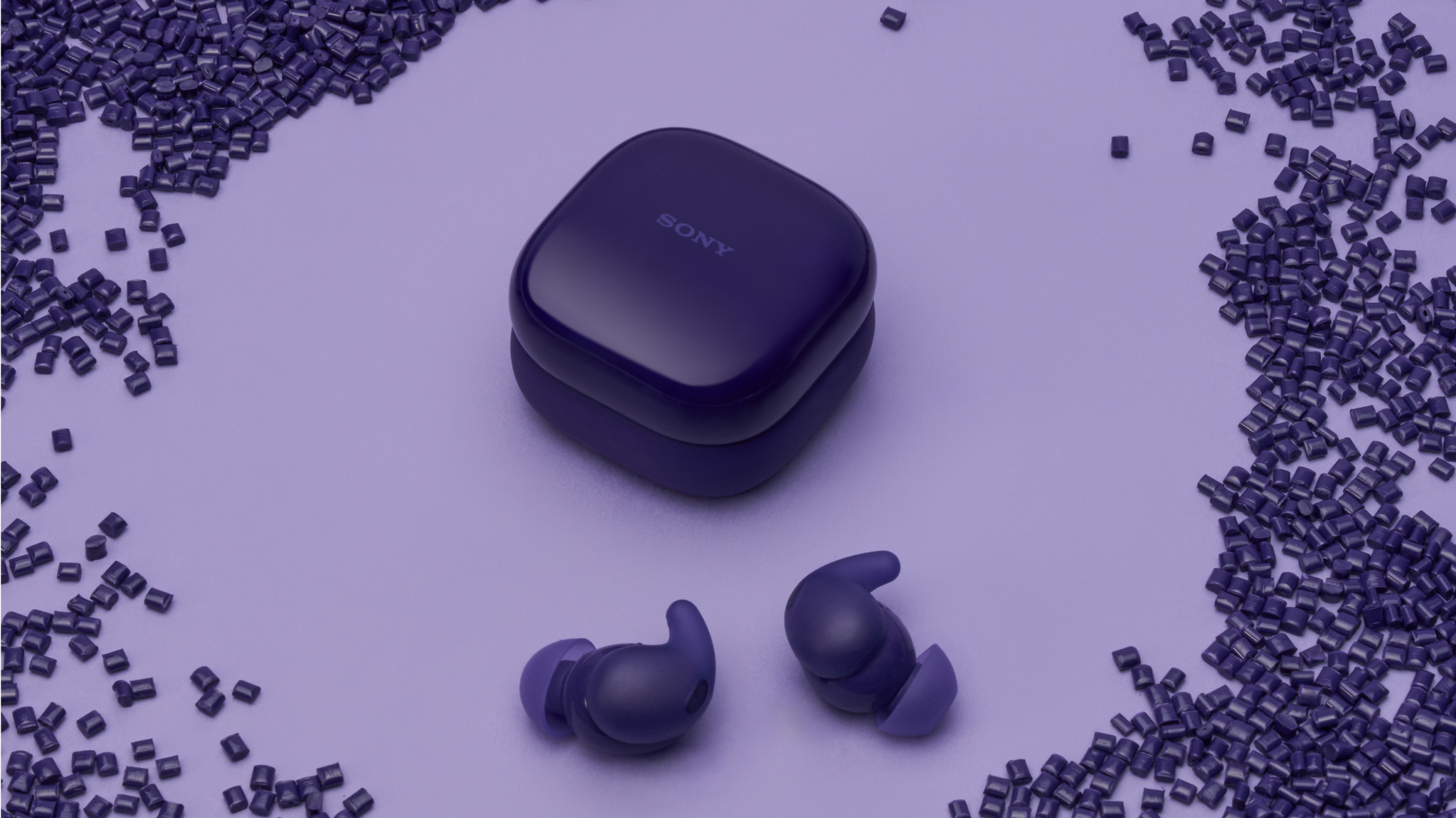 Sony LinkBuds Fit Truly Wireless Noise Cancelling Earbuds | Violet