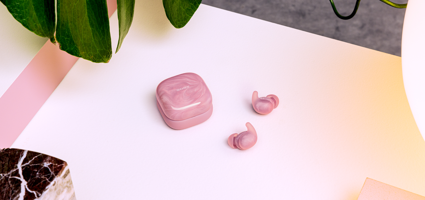 Sony LinkBuds Fit Truly Wireless Noise Cancelling Earbuds | Pink
