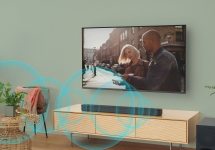 Enjoy clear dialogue and powerful sound