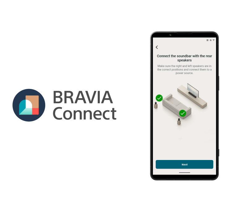 Image of BRAVIA Connect app.