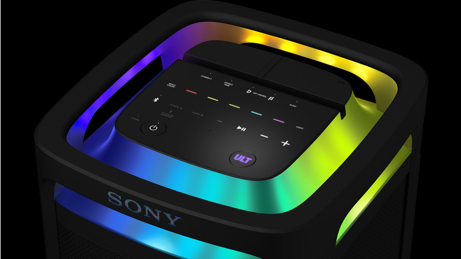 Buttons on top of the ULT TOWER 9.