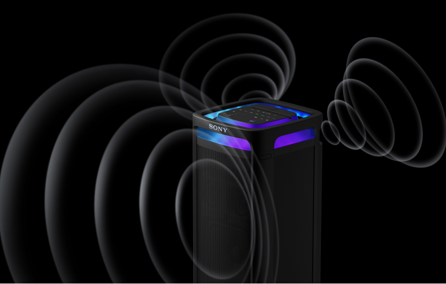 Sound waves coming from ULT TOWER 9.