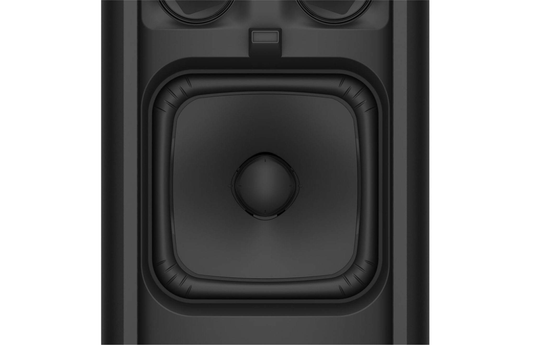 A close-up of the shape of the internal speakers on the ULT TOWER 9AC