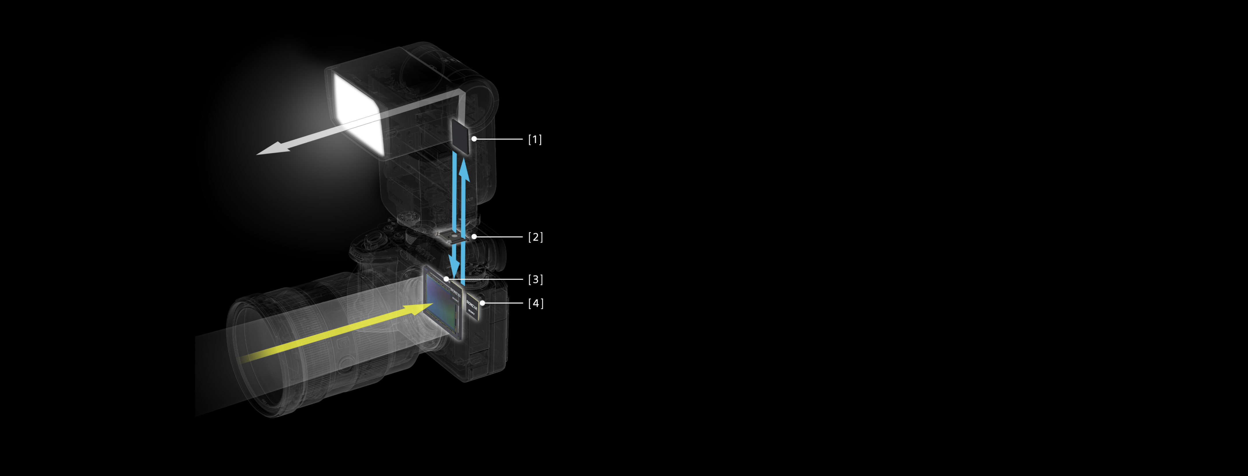 Intelligent communication with the latest α cameras