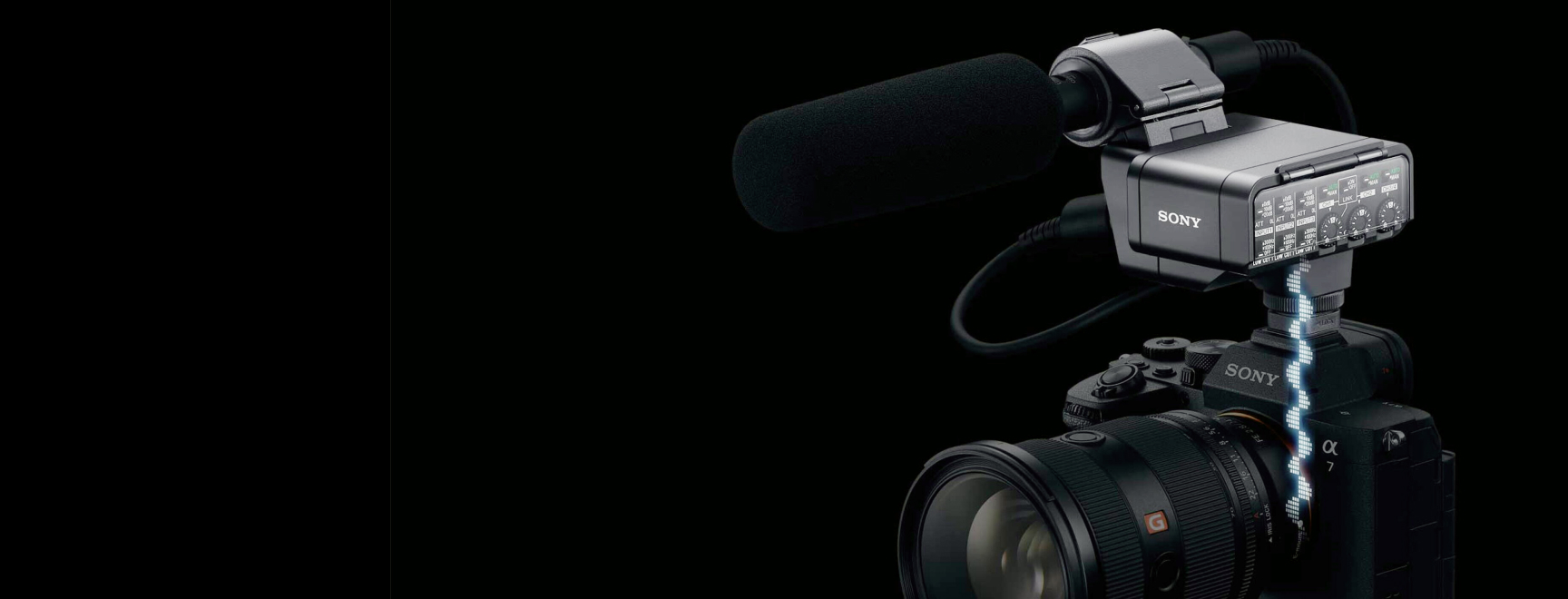 XLR Adaptor for αTM cameras with 96kHz / 32bit float