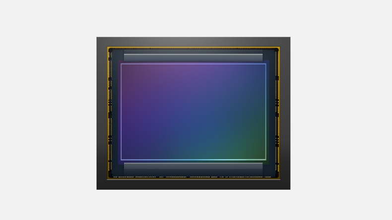 Full-frame partially stacked Exmor RS CMOS sensor