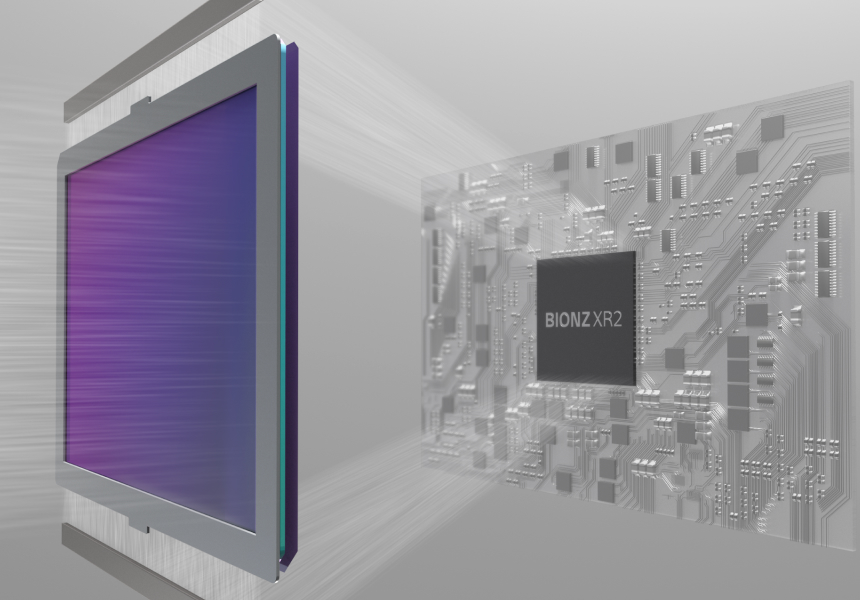 Sony Alpha 7 V widok góry i uchwytu