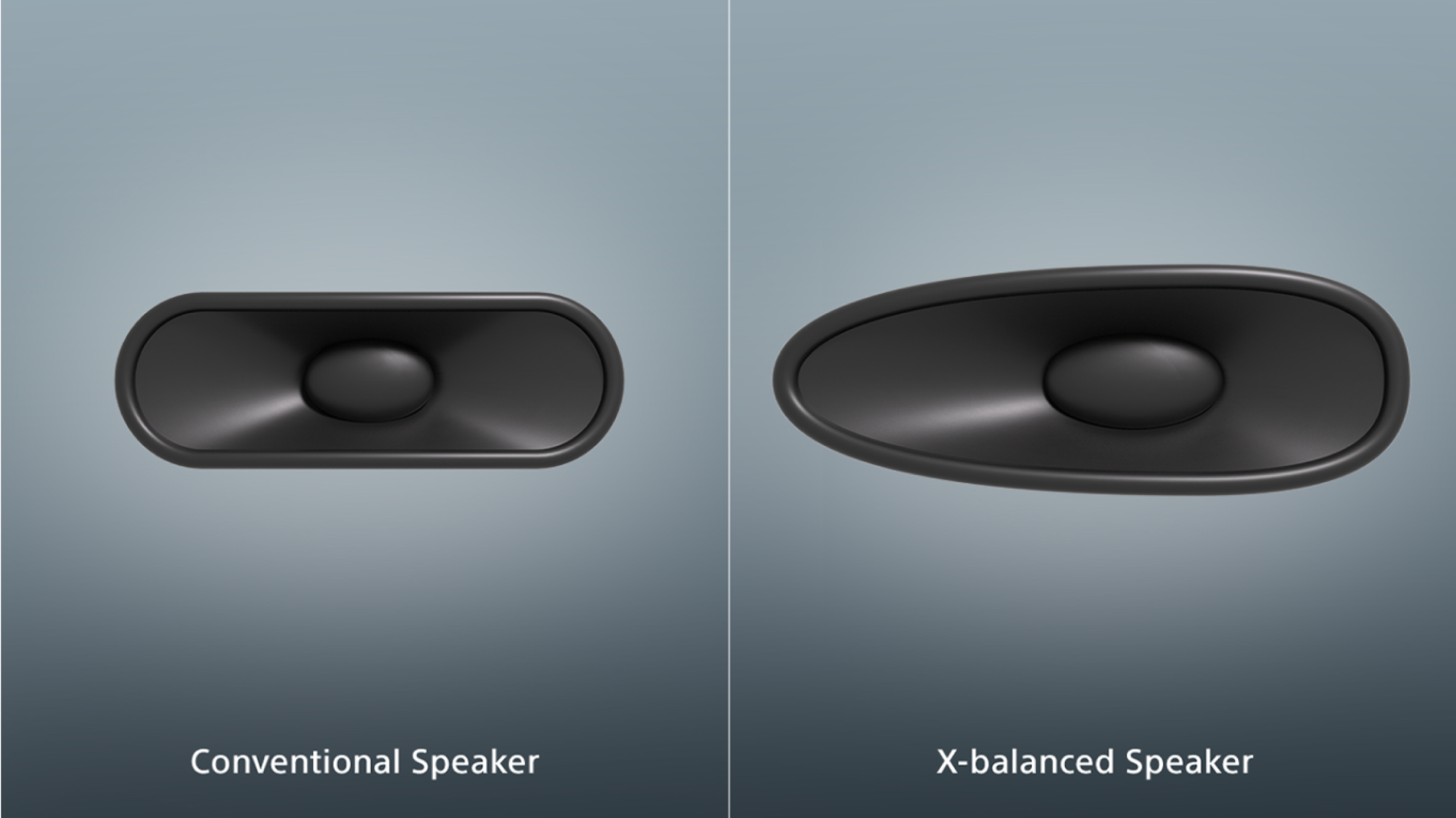 Uniquely shaped for clearer sound and deeper bass