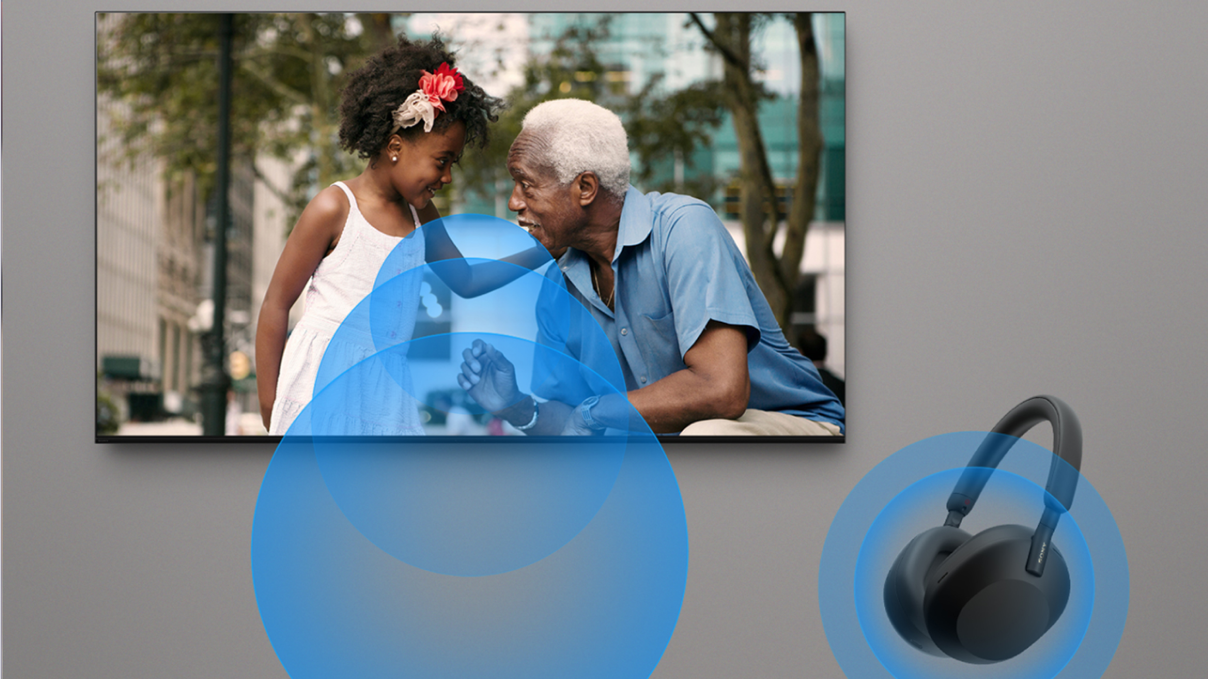 Single view, simultaneous sound