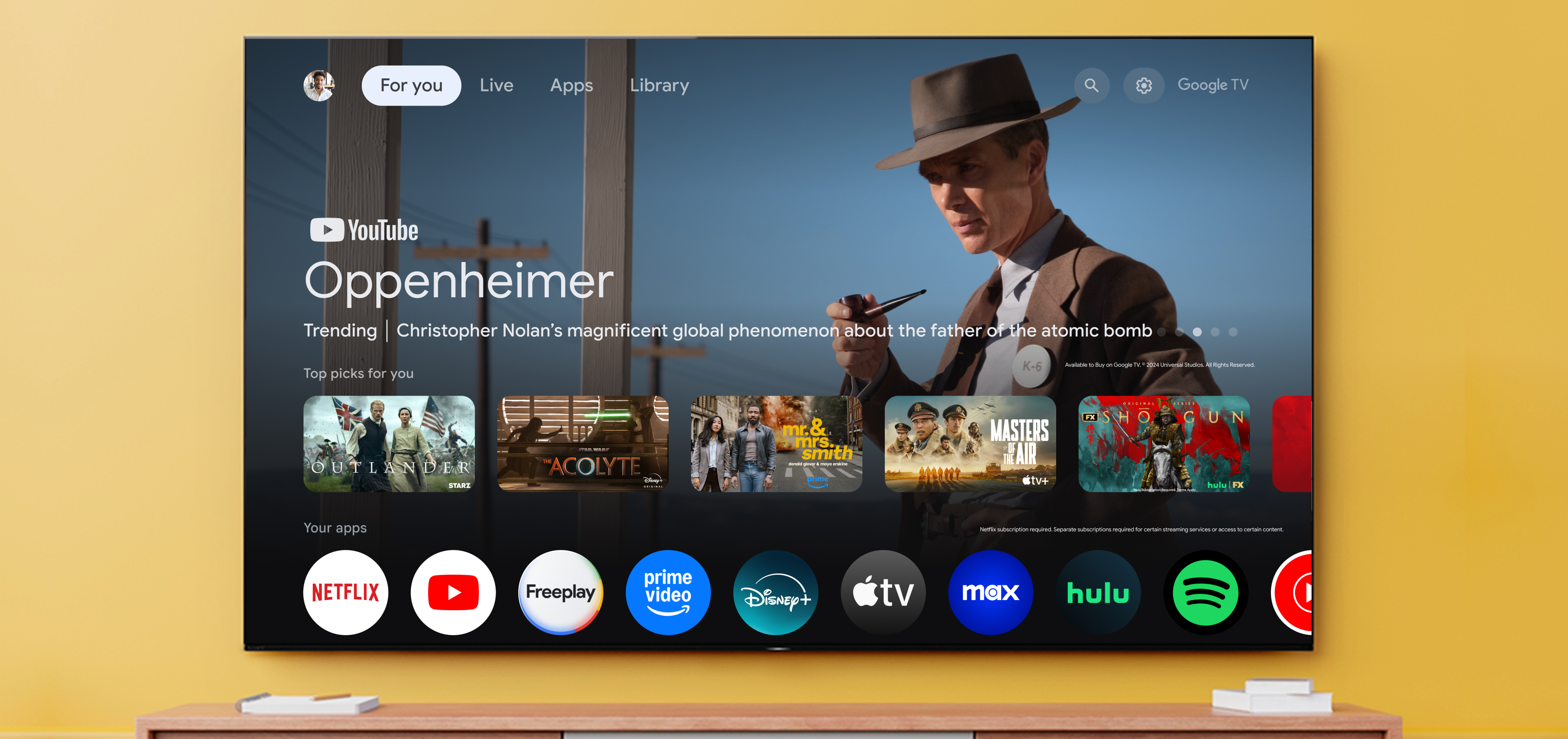 Everything you stream. All on one screen.