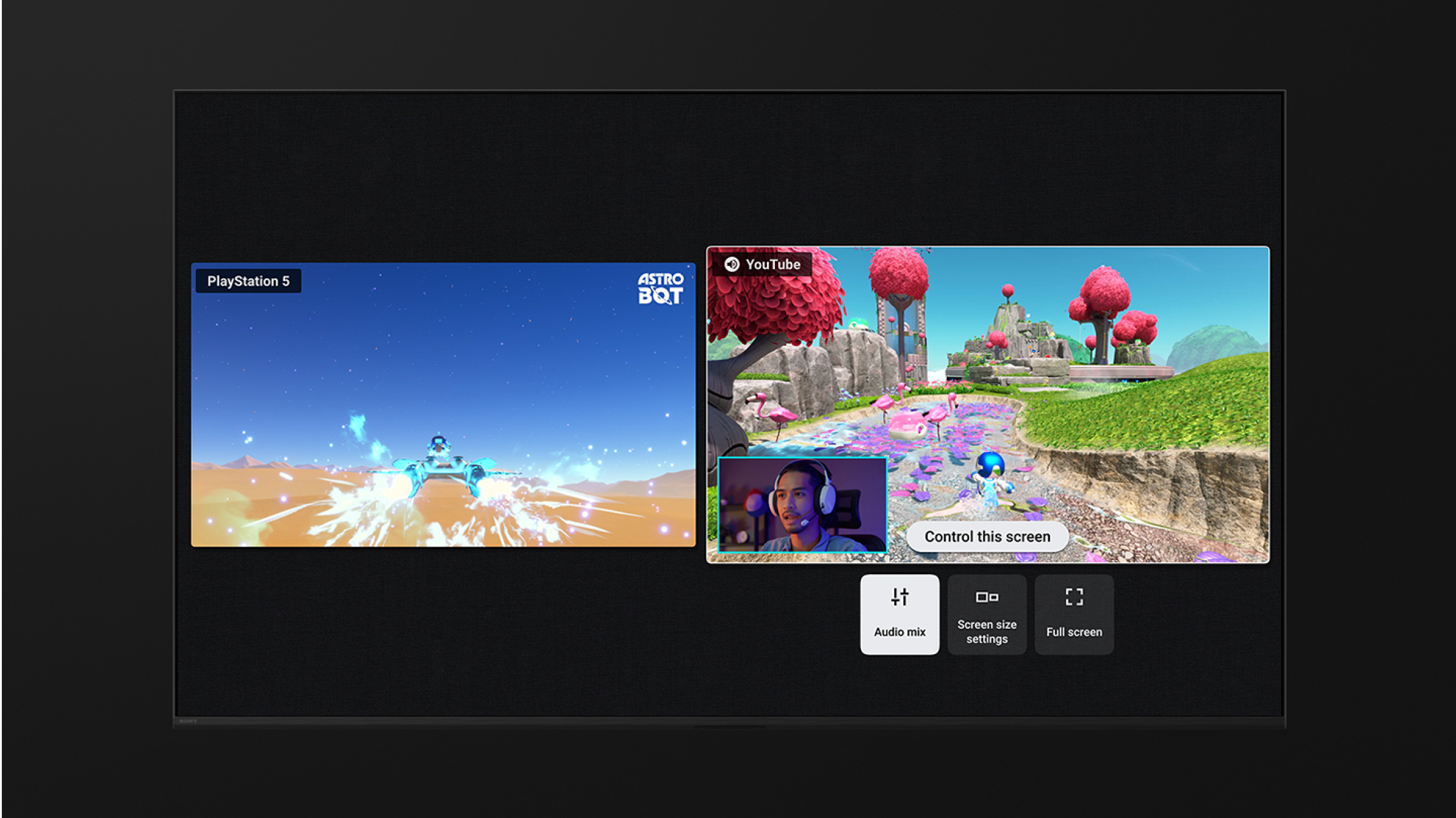 Gaming multi view on YouTube